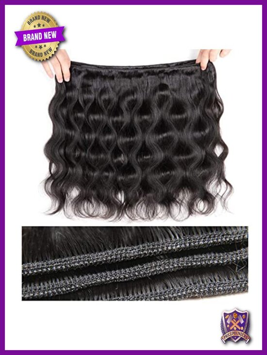 100% Brazilian Virgin Body Wave Hair Weft Bundles 12 14 16 Inch main image 4